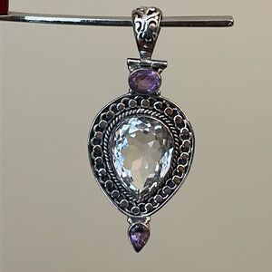Sterling Silver Amethyst Pendant